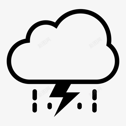 风暴273号天气线性图标svg_新图网 https://ixintu.com 273号 天气 线性 风暴