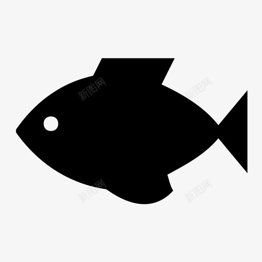 鱼水生动物金鱼图标svg_新图网 https://ixintu.com UI 动物 响应 图标 水生 海洋生物 用户界面 金鱼