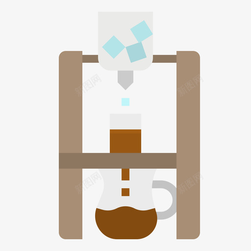 咖啡机咖啡机3扁平图标svg_新图网 https://ixintu.com 咖啡机 扁平