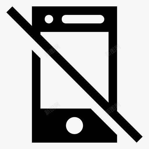 没有智能手机禁止移动禁止手机图标svg_新图网 https://ixintu.com UI 响应 手机 智能 没有 用户界面 禁止 移动 限制