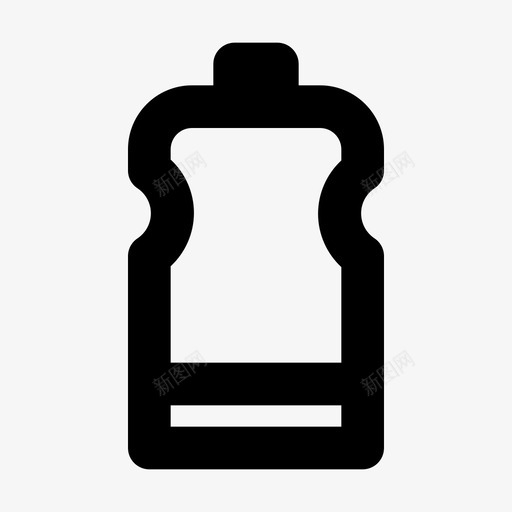 瓶子水饮料图标svg_新图网 https://ixintu.com 水瓶 瓶子 运动 饮料
