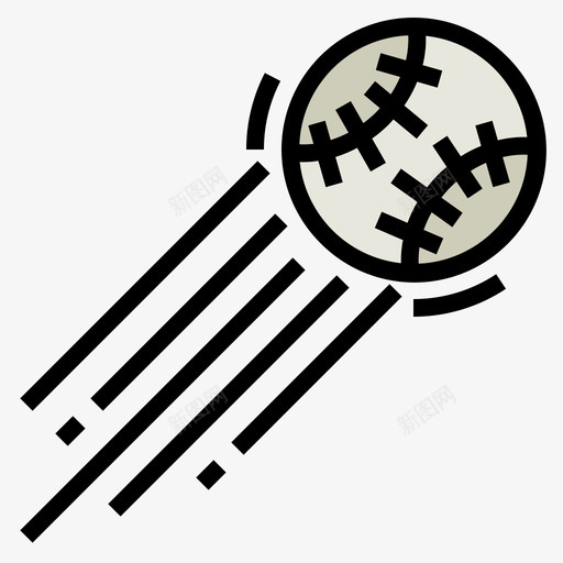 本垒打棒球49直线颜色图标svg_新图网 https://ixintu.com 本垒 棒球 直线 颜色