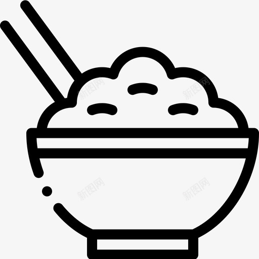 米饭美食18直系图标svg_新图网 https://ixintu.com 直系 米饭 美食