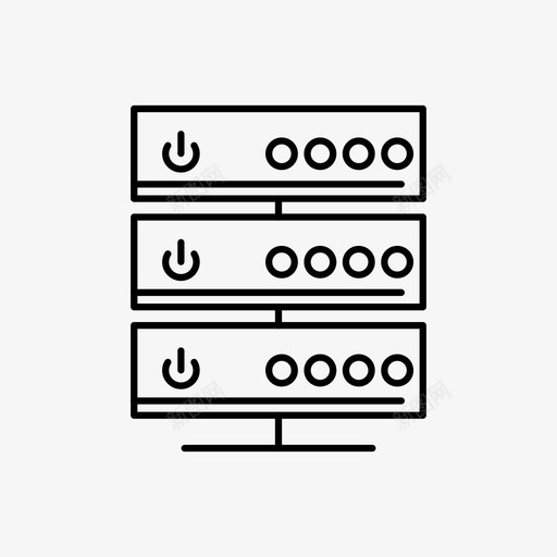 服务器数据线路图标svg_新图网 https://ixintu.com 图标 数据 服务器 线路