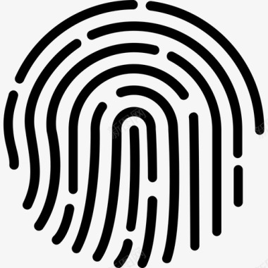 指纹生物识别身份证图标图标