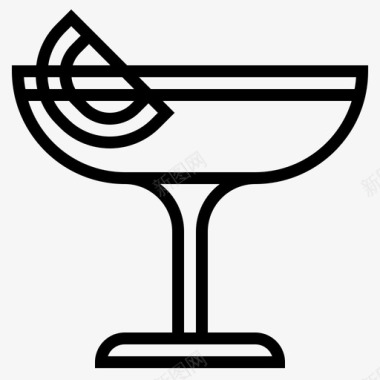鸡尾酒酒精庆祝图标图标