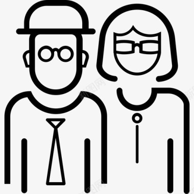女人男人头像图标图标