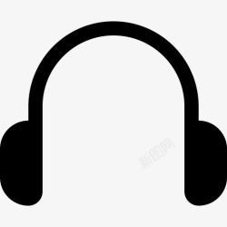 耳机正反佩戴音乐无线耳机收听现代图标高清图片