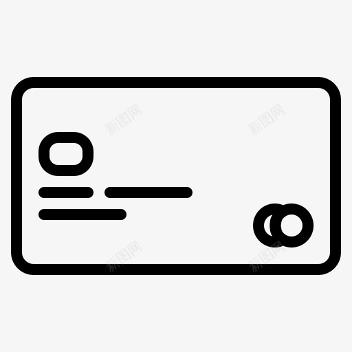 信用卡旅游签证图标svg_新图网 https://ixintu.com 2条线 信用卡 旅游 签证