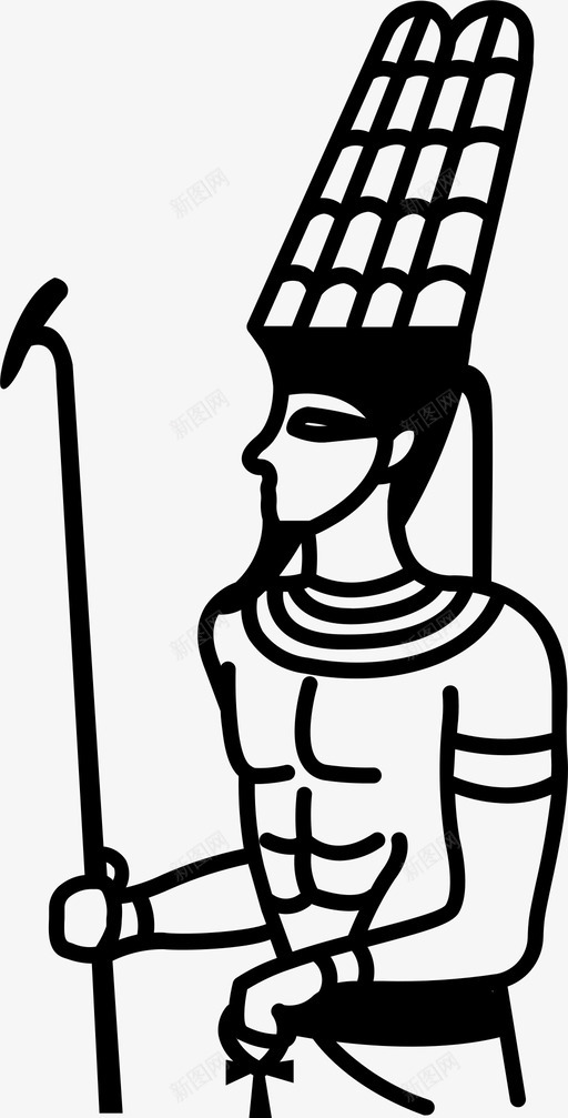 阿蒙古代埃及图标svg_新图网 https://ixintu.com 古代 埃及 法老 诸神 阿蒙