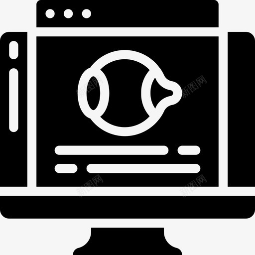 眼睛眼科2填充图标svg_新图网 https://ixintu.com 填充 眼睛 眼科