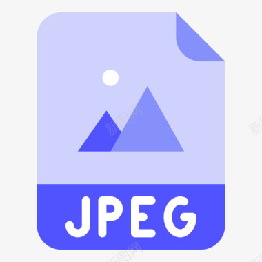 Jpeg文件扩展名4平面图标图标