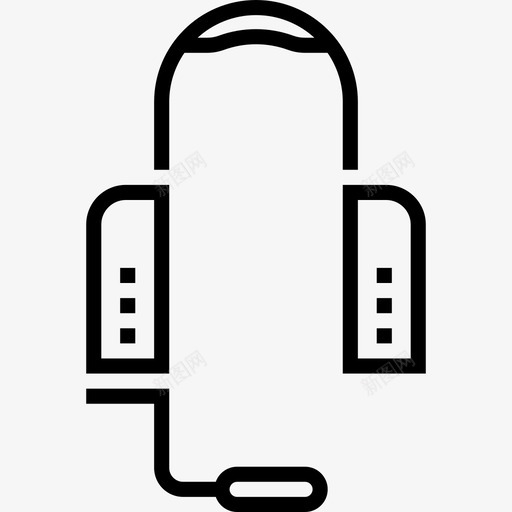 耳机音频和视频18线性图标svg_新图网 https://ixintu.com 线性 耳机 视频 音频