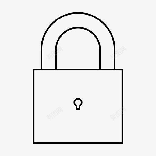 锁保险箱安全图标svg_新图网 https://ixintu.com 业务 保险箱 公司 图标 安保 安全 线图