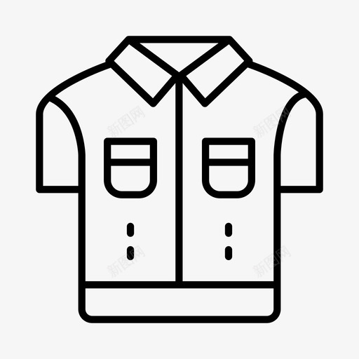 牛仔衬衫服装衣服图标svg_新图网 https://ixintu.com 服装 牛仔 衣服 衬衫