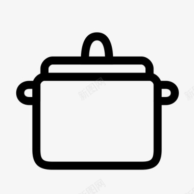 压力锅炊具厨房用具图标图标