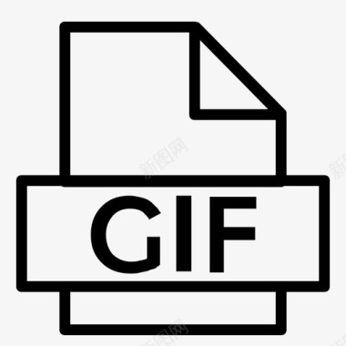gif扩展名文件图标图标