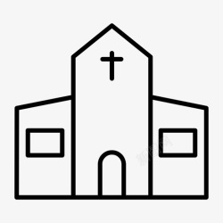 礼拜场所教堂礼拜场所图标高清图片