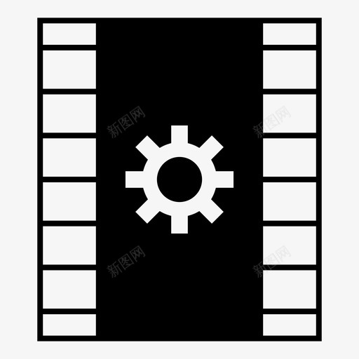 设备胶片电影图标svg_新图网 https://ixintu.com 多媒体 流程 电影 胶片 视频 设备 设置