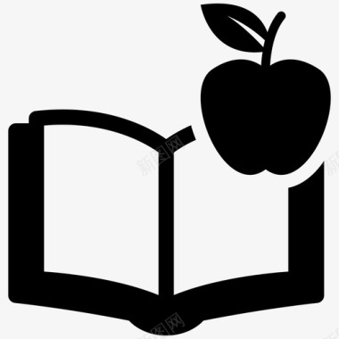 知识苹果书籍图标图标