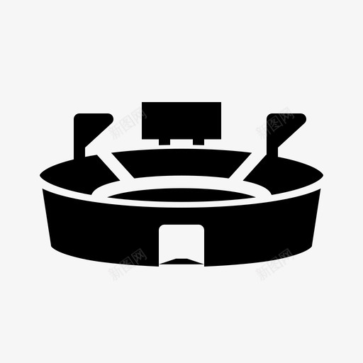 体育场马戏团足球场图标svg_新图网 https://ixintu.com 体育场 实心 足球 足球场 风格 马戏团