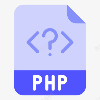 Php文件扩展名4平面图标图标