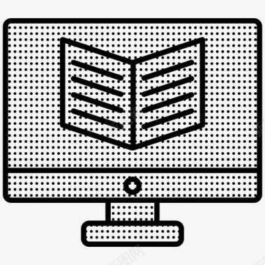 电子书电脑阅读图标图标