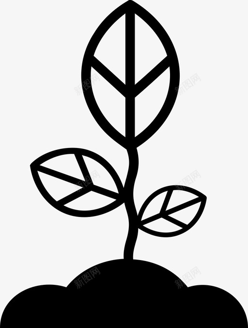 种植绿化育苗图标svg_新图网 https://ixintu.com 种子 种植 绿化 育苗