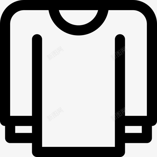 运动衫衣服158直线型图标svg_新图网 https://ixintu.com 直线 线型 衣服 运动衫