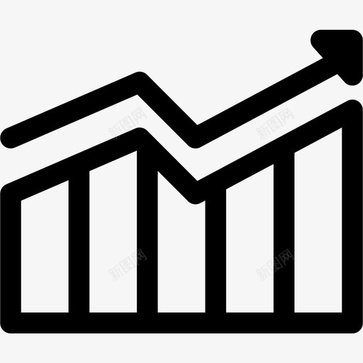 Arrow投资51直线型图标svg_新图网 https://ixintu.com Arrow 投资 直线 线型
