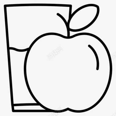 维生素餐苹果饮食图标图标