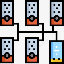 背景音乐系统音乐系统domotics28线性颜色图标高清图片