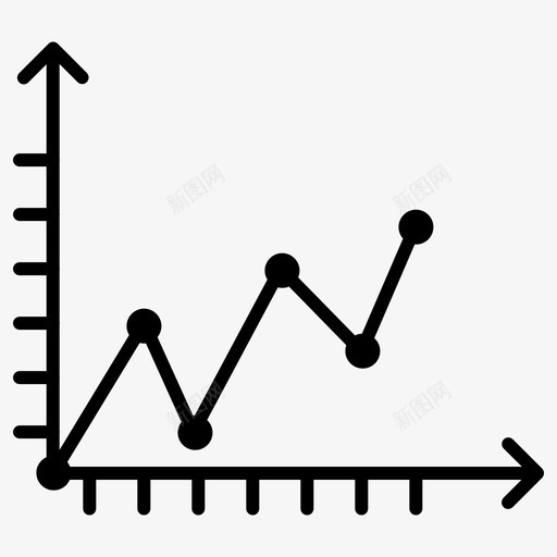 折线图财务增长图标svg_新图网 https://ixintu.com 分析 图表 增长 折线 日历 线图 统计 财务