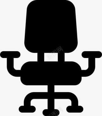 椅子办公室座位图标图标