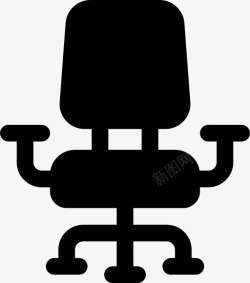 每天的工作椅子办公室座位图标高清图片