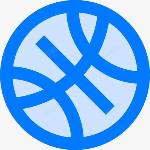 篮球徽标8蓝色图标svg_新图网 https://ixintu.com 徽标 篮球 蓝色