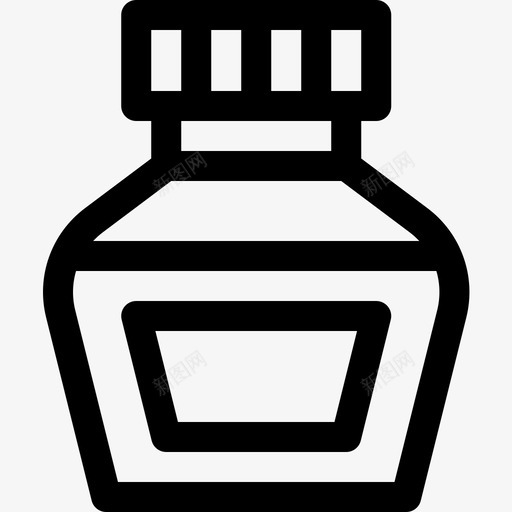 墨水手工5线状图标svg_新图网 https://ixintu.com 墨水 手工 线状