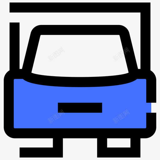 货车旅行274蓝色图标svg_新图网 https://ixintu.com 旅行 蓝色 货车