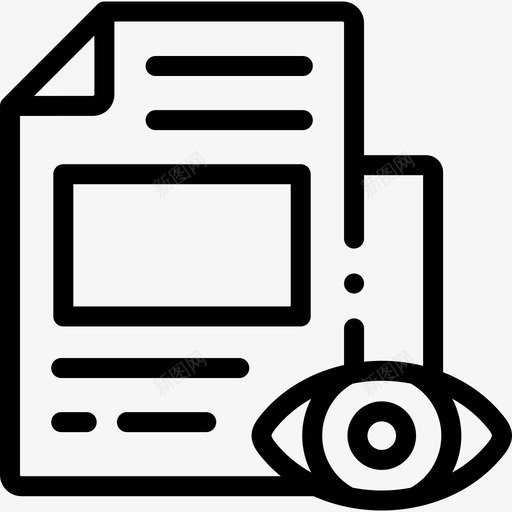 阅读新闻和杂志13线性图标svg_新图网 https://ixintu.com 新闻 杂志 线性 阅读
