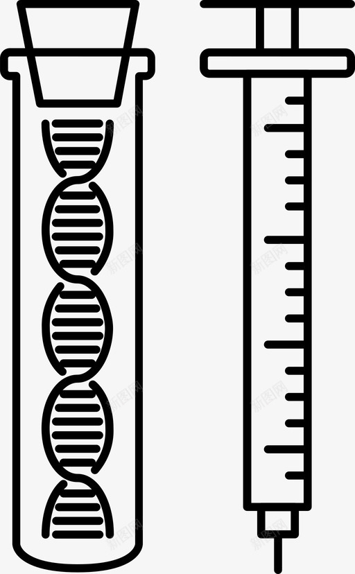 基因测试dna操纵图标svg_新图网 https://ixintu.com dna 基因 操纵 测试