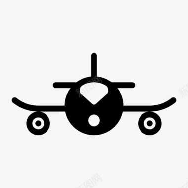 航空公司航班物流图标图标