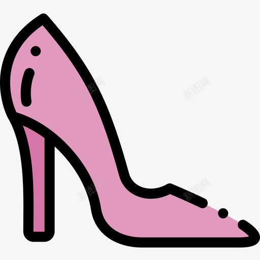 高跟鞋母亲节20线性颜色图标svg_新图网 https://ixintu.com 母亲节 线性 颜色 高跟鞋