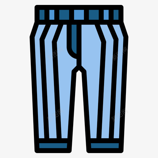 裤子棒球49线性颜色图标svg_新图网 https://ixintu.com 棒球 线性 裤子 颜色