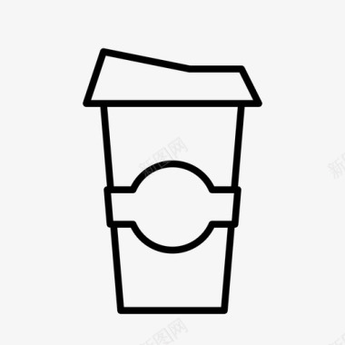 纸咖啡杯咖啡饮料图标图标
