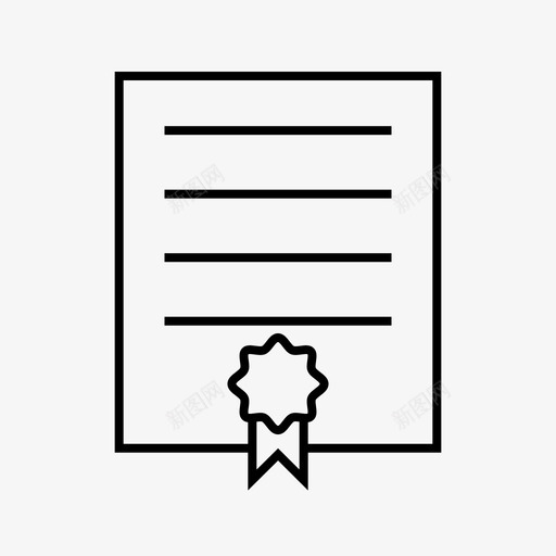 证书学位文凭图标svg_新图网 https://ixintu.com 商业 学位 文凭 管理 证书