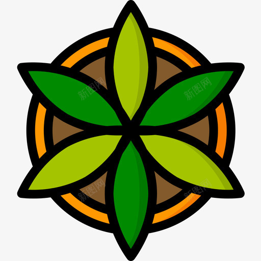 植物平面家具5线性颜色图标svg_新图网 https://ixintu.com 家具 平面 植物 线性 颜色