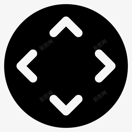 控件箭头按钮图标svg_新图网 https://ixintu.com 图示 按钮 控件 控制 方向 移动 箭头 设置