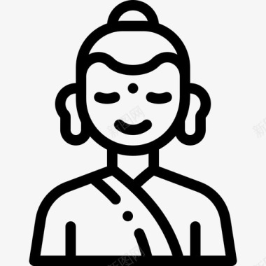 佛陀印度26岁直系图标图标