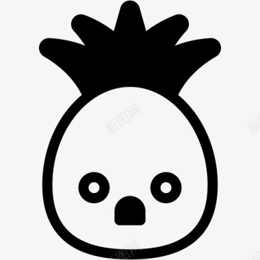 震惊睡眠表情情绪图标图标