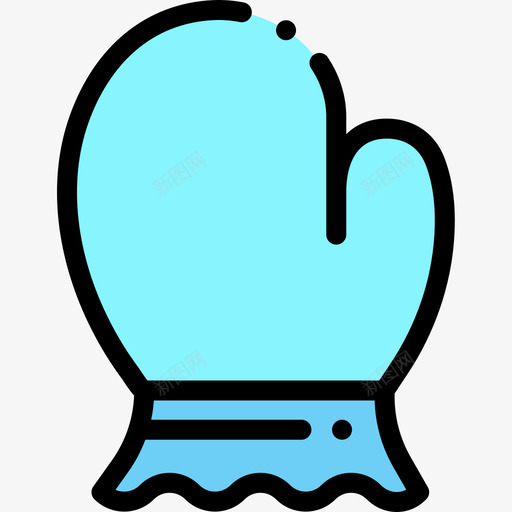 手套婴儿淋浴22线性颜色图标svg_新图网 https://ixintu.com 婴儿 手套 淋浴 线性 颜色